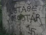 Mostar_Partisan cemetery ustasa grafiti