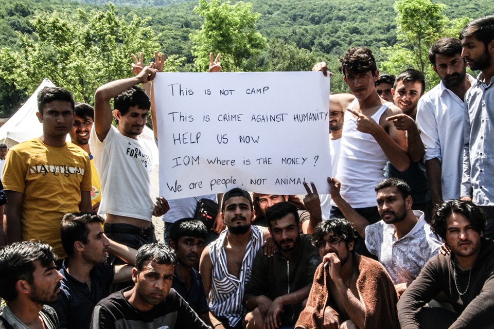 Migrants in Camp in Bihać Migrants in Camp in Bihać