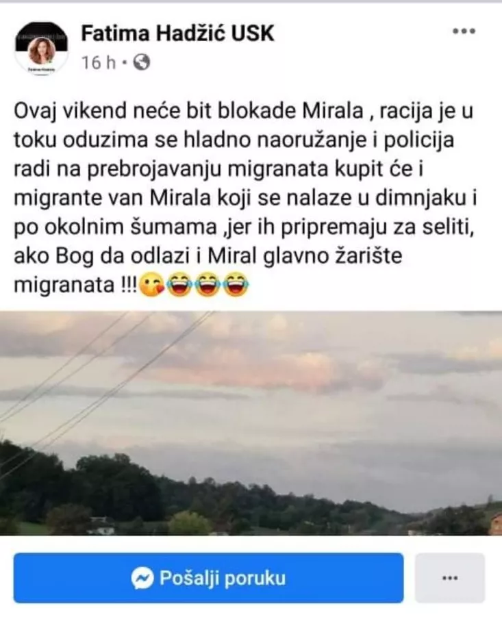 Migrants crisis Velika Kladuša USK