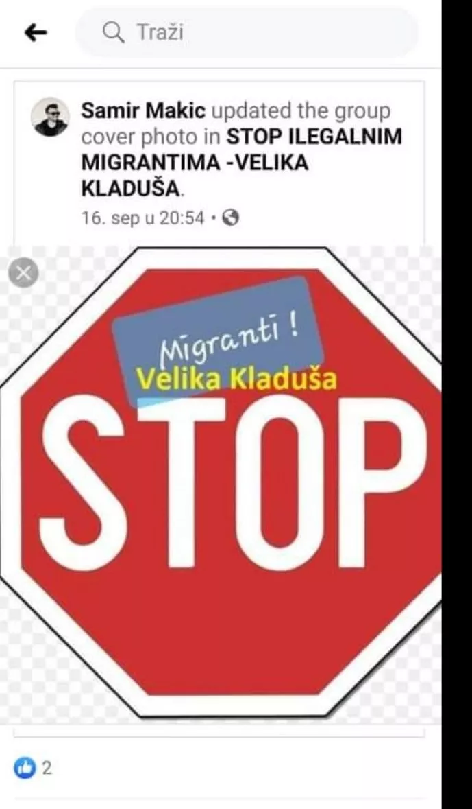 Migrants crisis Velika Kladuša USK