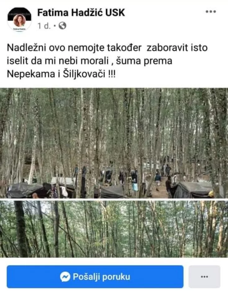 Migrants crisis Velika Kladuša USK