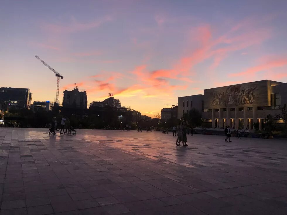 Skanderbeg place, Tirana Albania Skanderbeg place, Tirana Albania