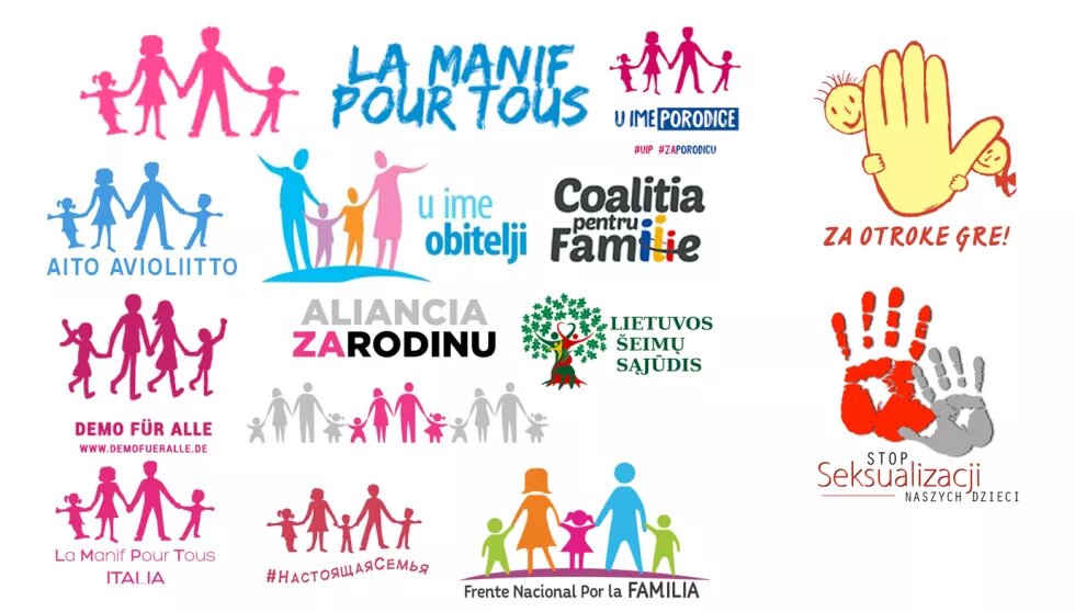 Picture 1 – Logos of anti-gender organizations