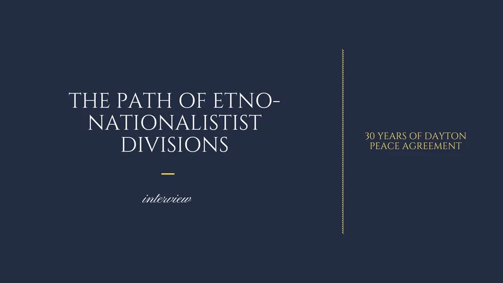 the path of etno-nationalistist divisions