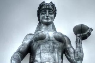 Kartlis Deda Statue in Tiblissi. 