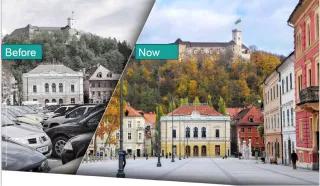 Ljubljana - before and after